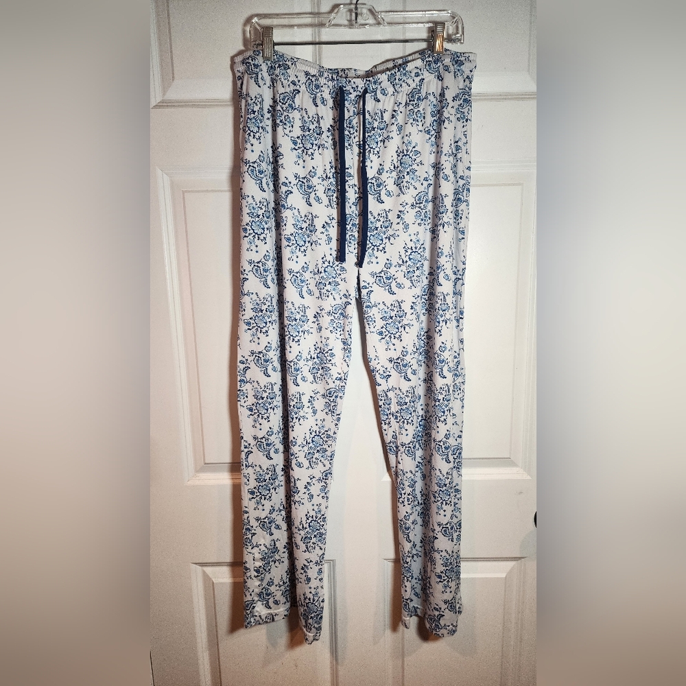 Ink + Ivy Floral Blue and White Pajama Pants XL